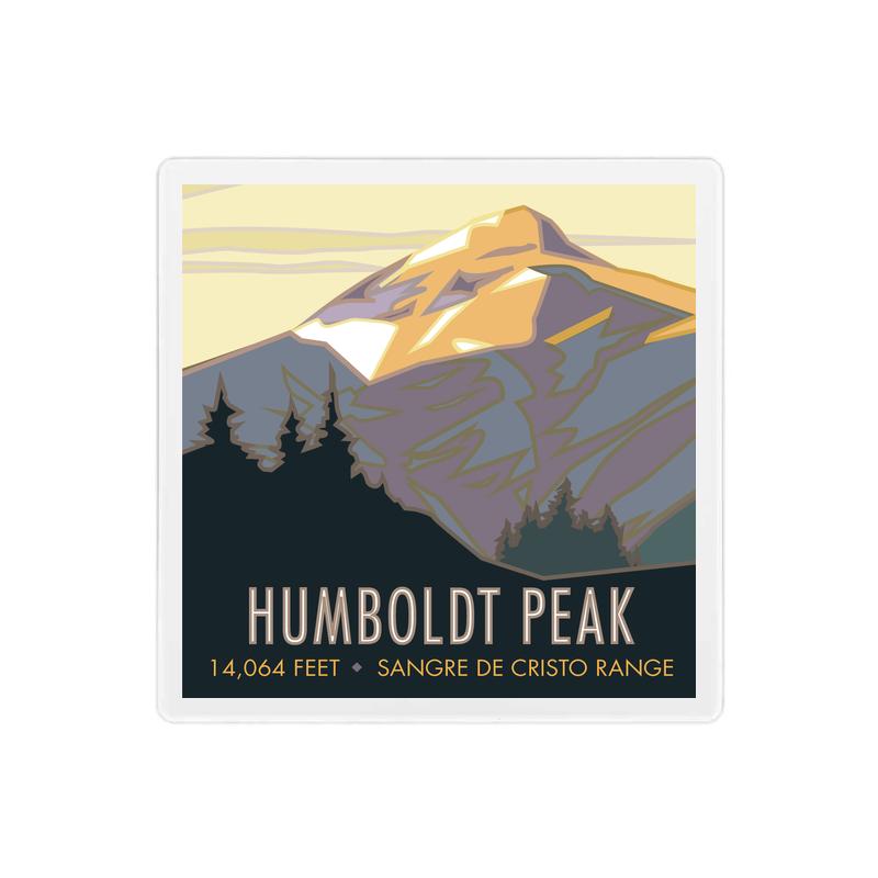 Humboldt Peak, Colorado - Colorado 14er - 4" x 4" Sandstone Coaster