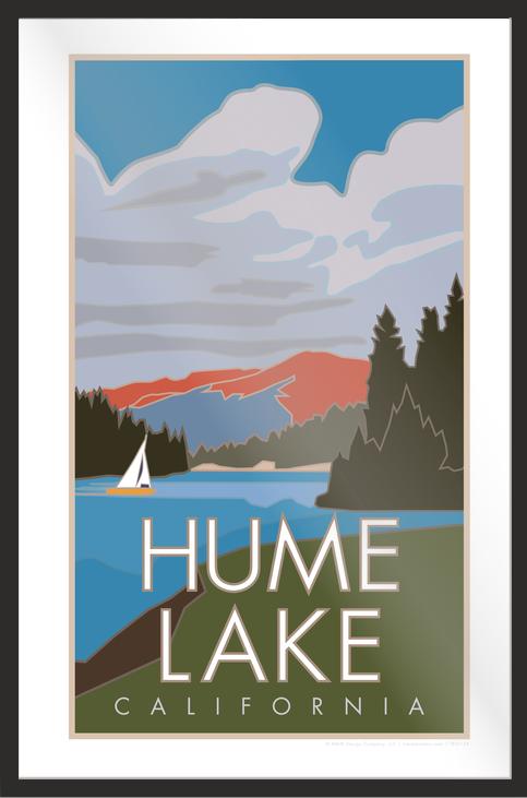 Hume Lake, California - Poster