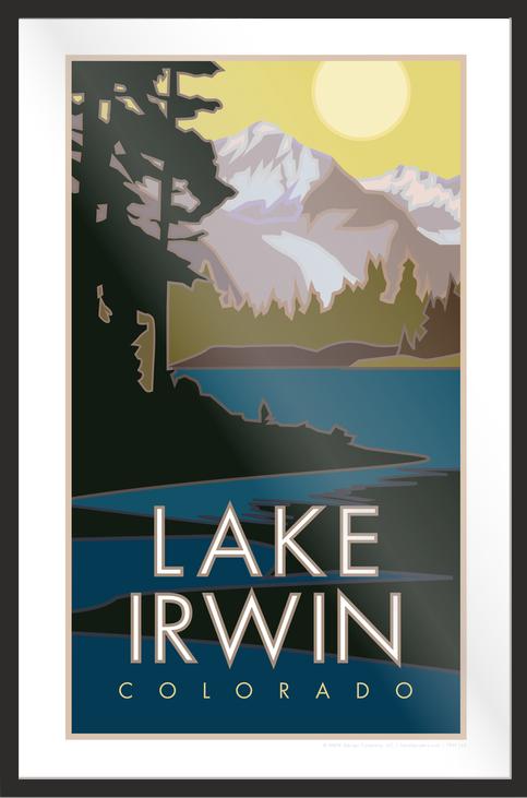 Lake Irwin Colorado Travel Poster