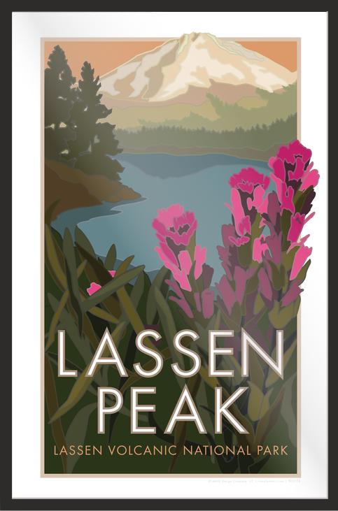 Lassen Peak - California- Poster