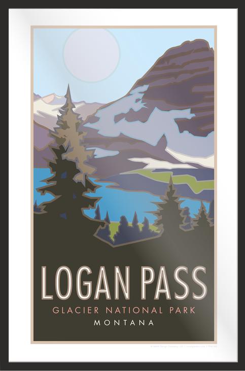 Logan Pass (Glacier National Park) Montana - Poster