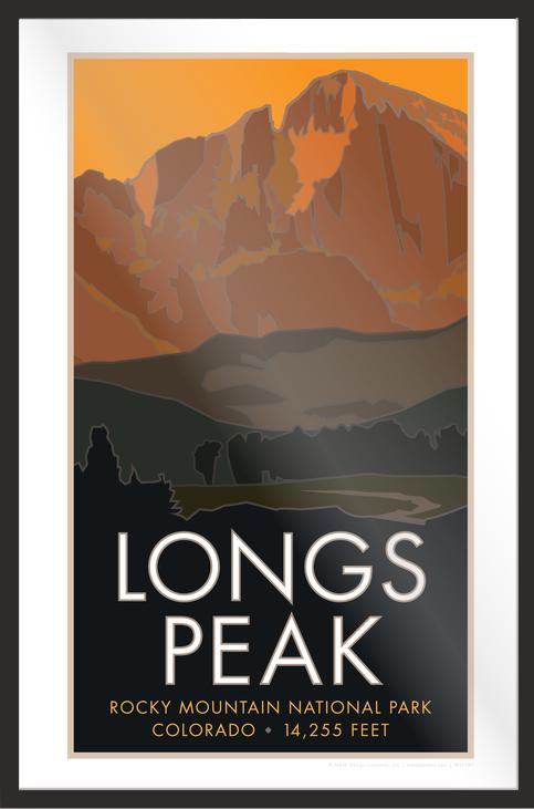 Longs Peak 3 (Dusk), Colorado - Colorado 14er - Poster