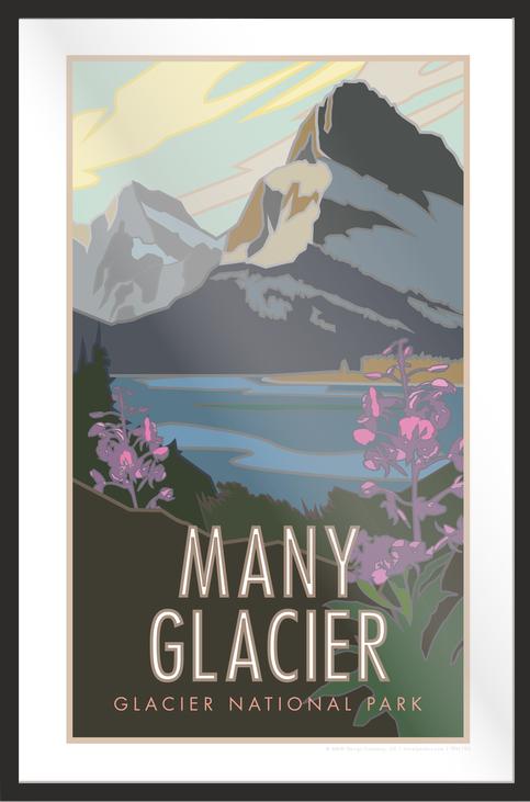 Many Glacier (Glacier National Park) Montana - Poster
