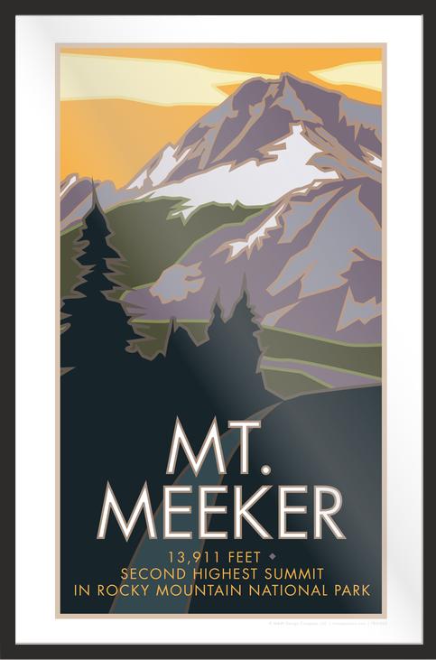 Mt. Meeker Colorado Travel Poster