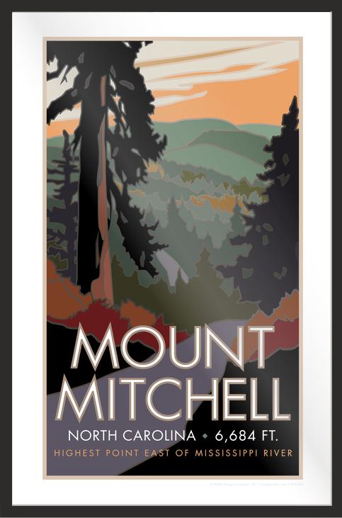 Mt. Mitchell, North Carolina - Poster