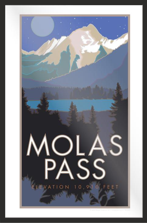 Molas Pass Colorado Travel Poster