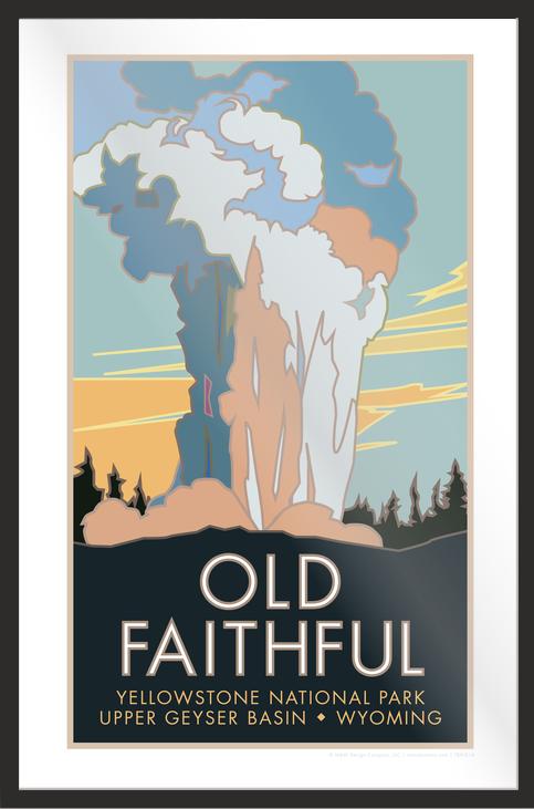 Old Faithful, Yellowstone National Park, Wyoming - Poster