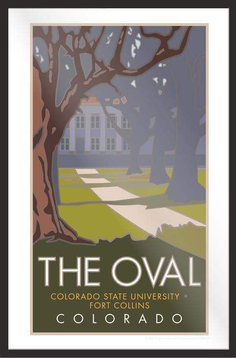 The Oval (CSU), Colorado - Poster