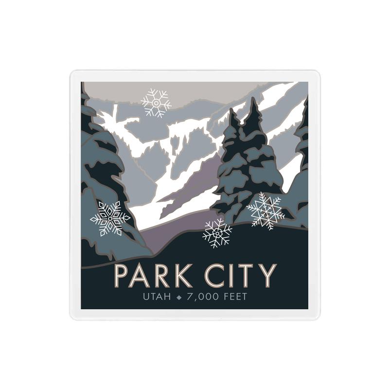 Park City, Utah - 4" x 4" Coaster