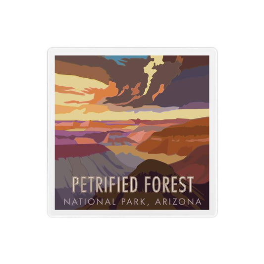 Petrified Forest National Park, Arizona - 4" x 4" Coaster