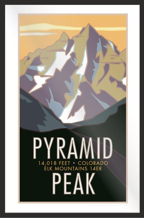 Pyramid Peak, Colorado - Colorado 14er - Poster