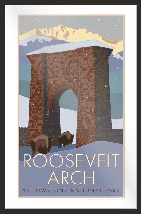 Yellowstone National Park (Roosevelt Arch) - Poster