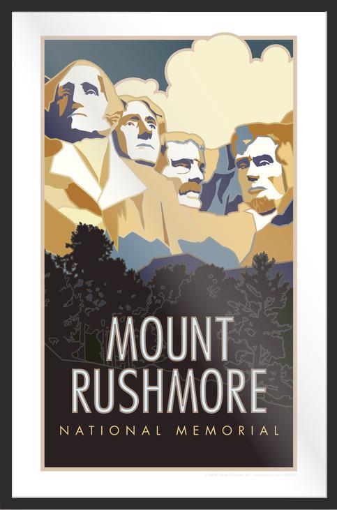 Mt. Rushmore National Memorial, South Dakota - Poster