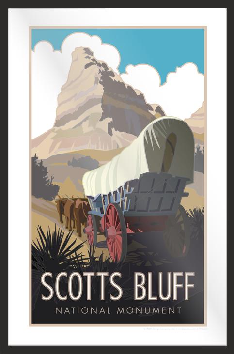 Scotts Bluff National Monument, Nebraska - Poster