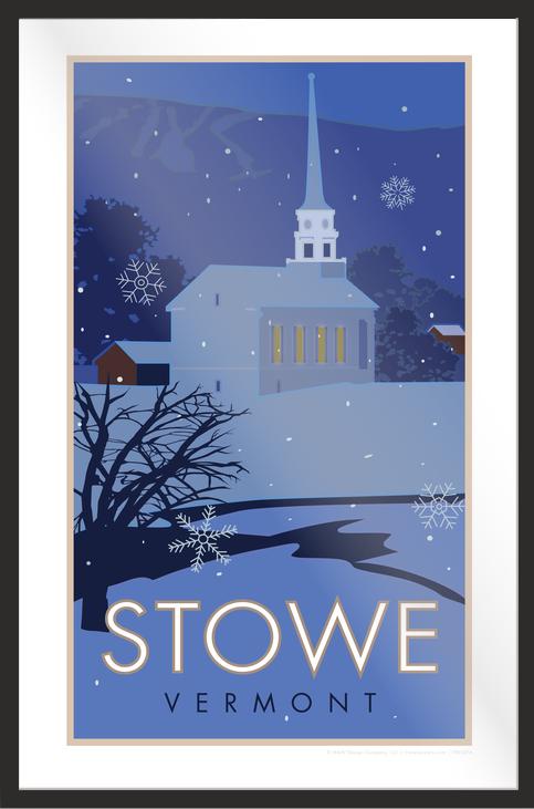 Stowe, Vermont - Village - Poster