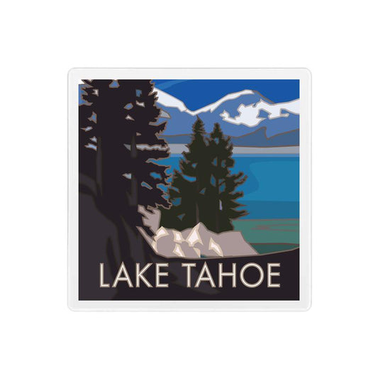 Lake Tahoe, California - 4" x 4" Coaster