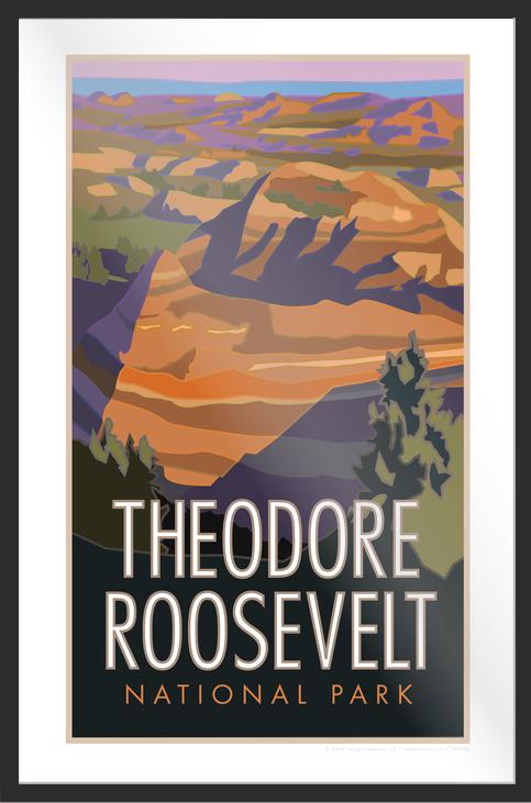 Theodore Roosevelt National Park (Painted Canyon) - Poster