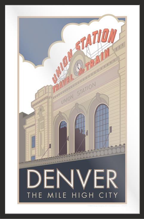 Union Station (Summer Exterior), Denver, Colorado - Poster