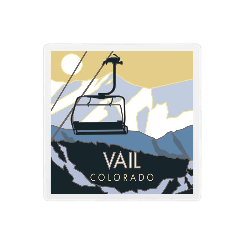 Vail, Colorado - 4" x 4" Sandstone Coaster