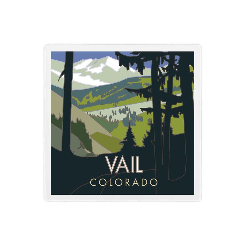 Vail Basin, Summer - 4" x 4" Sandstone Coaster