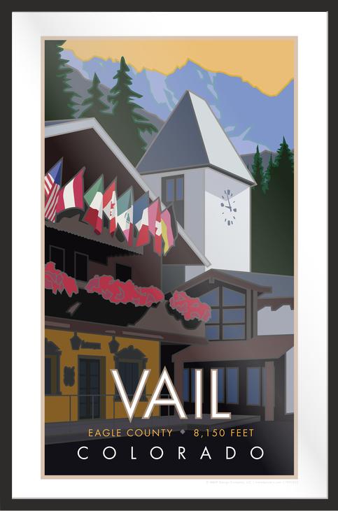 Vail Village Summer, Colorado - Poster