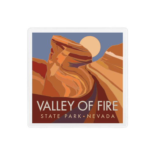 Valley of Fire State Park (Fire Wave), Nevada - 4" x 4" Coaster