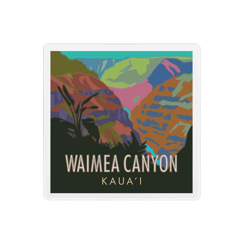 Waimea Canyon State Park, Hawaii - 4" x 4" Sandstone Coaster
