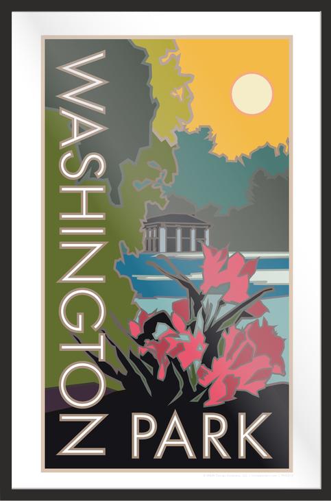 Washington Park, Denver, Colorado - Poster