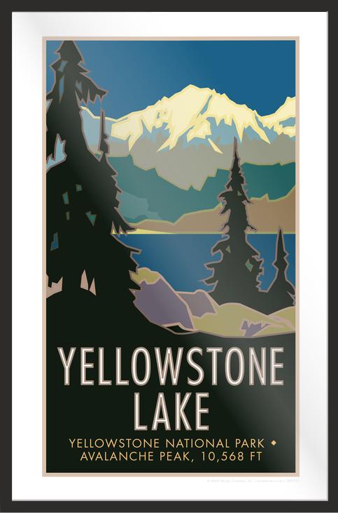 Yellowstone Lake, Yellowstone National Park, Wyoming - Poster