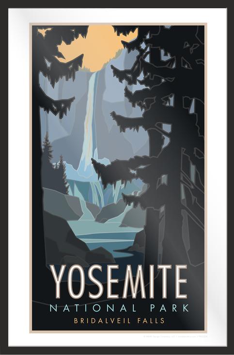 Yosemite National Park (Bridalveil Falls) - Poster