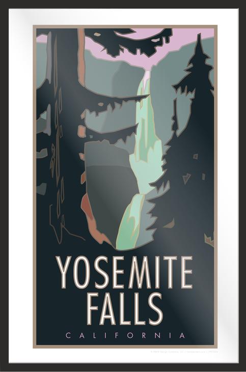 Yosemite Falls, Yosemite National Park - Poster