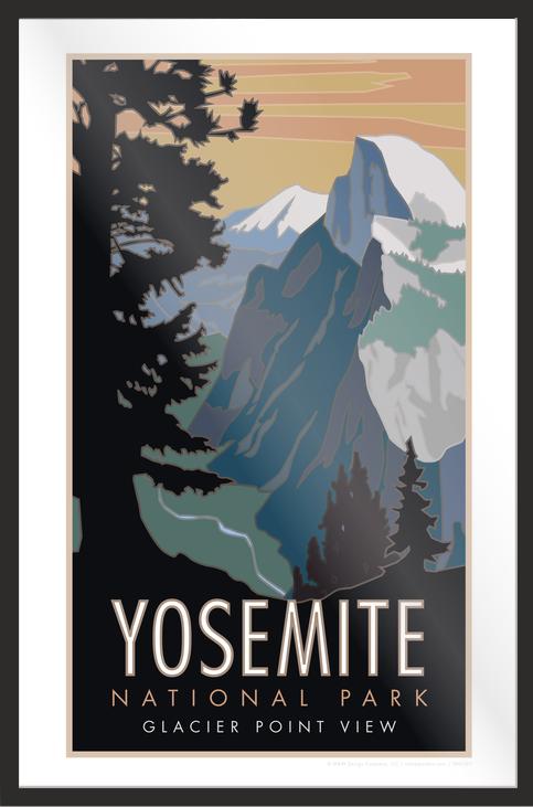 Yosemite National Park (Glacier Point View) - Poster