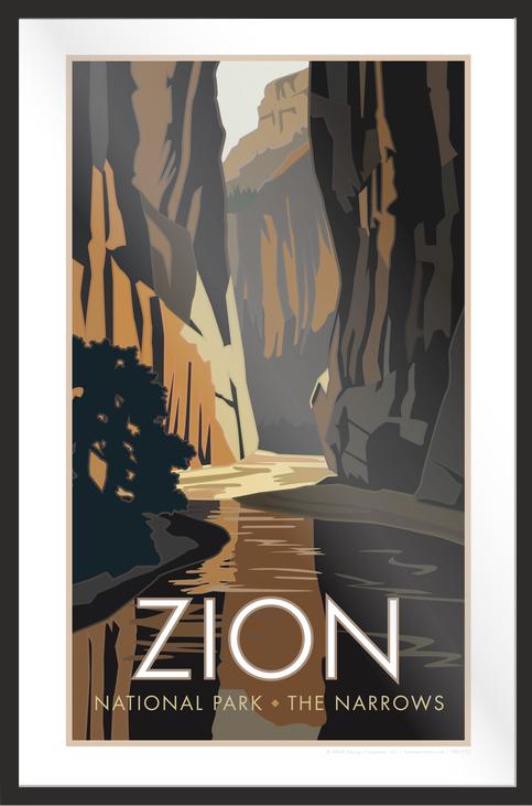 Zion National Park (The Narrows), Utah - Poster