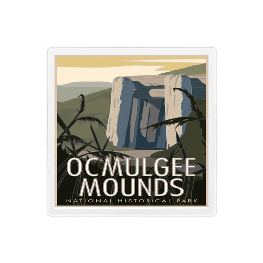 Ocmulgee Mounds Coaster - 4" x 4" Coaster
