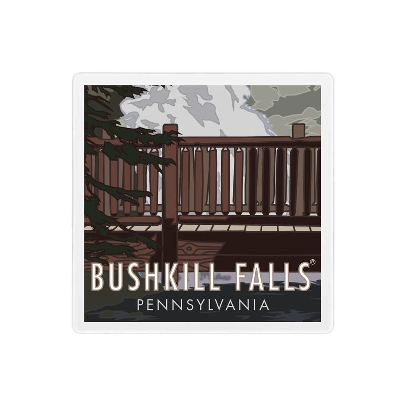 Bushkill Falls Coaster - 4" x 4" Coaster
