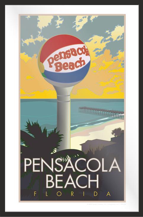Pensacola Beach Tower - Poster