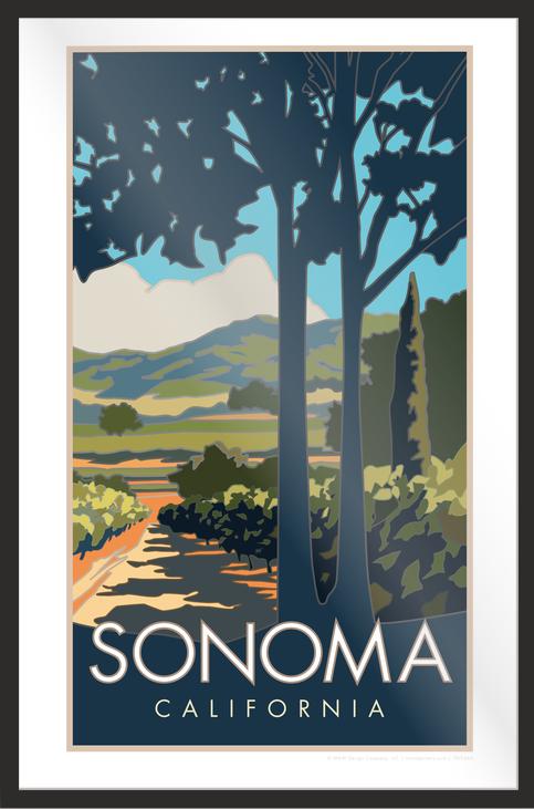 Sonoma Valley Winery - Poster