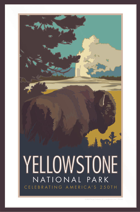 Yellowstone Bison 250th- Poster