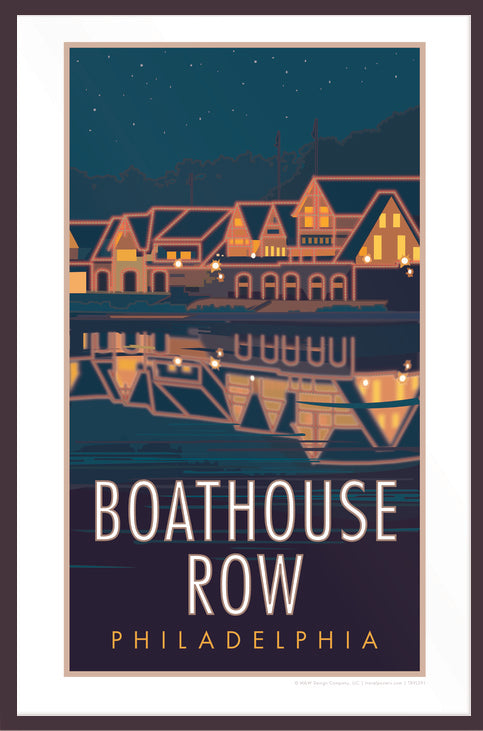 Boat House Row- Poster