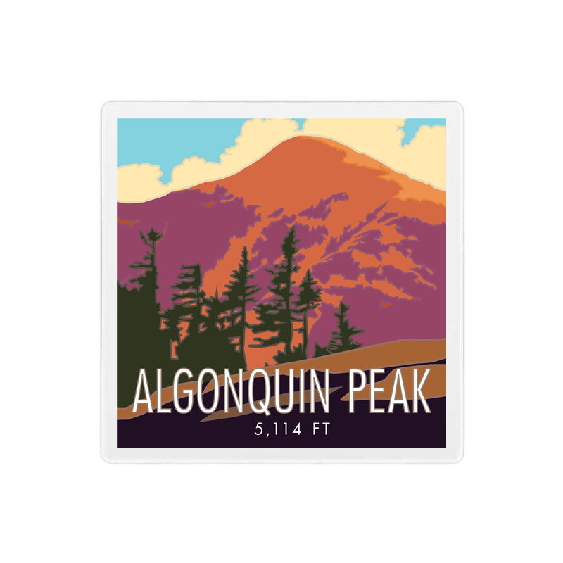 Algonquin Peak Coaster - 4" x 4" Sandstone Coaster