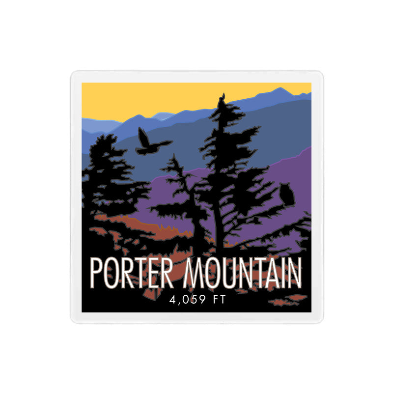 Porter Mountain Coaster - 4" x 4" Sandstone Coaster