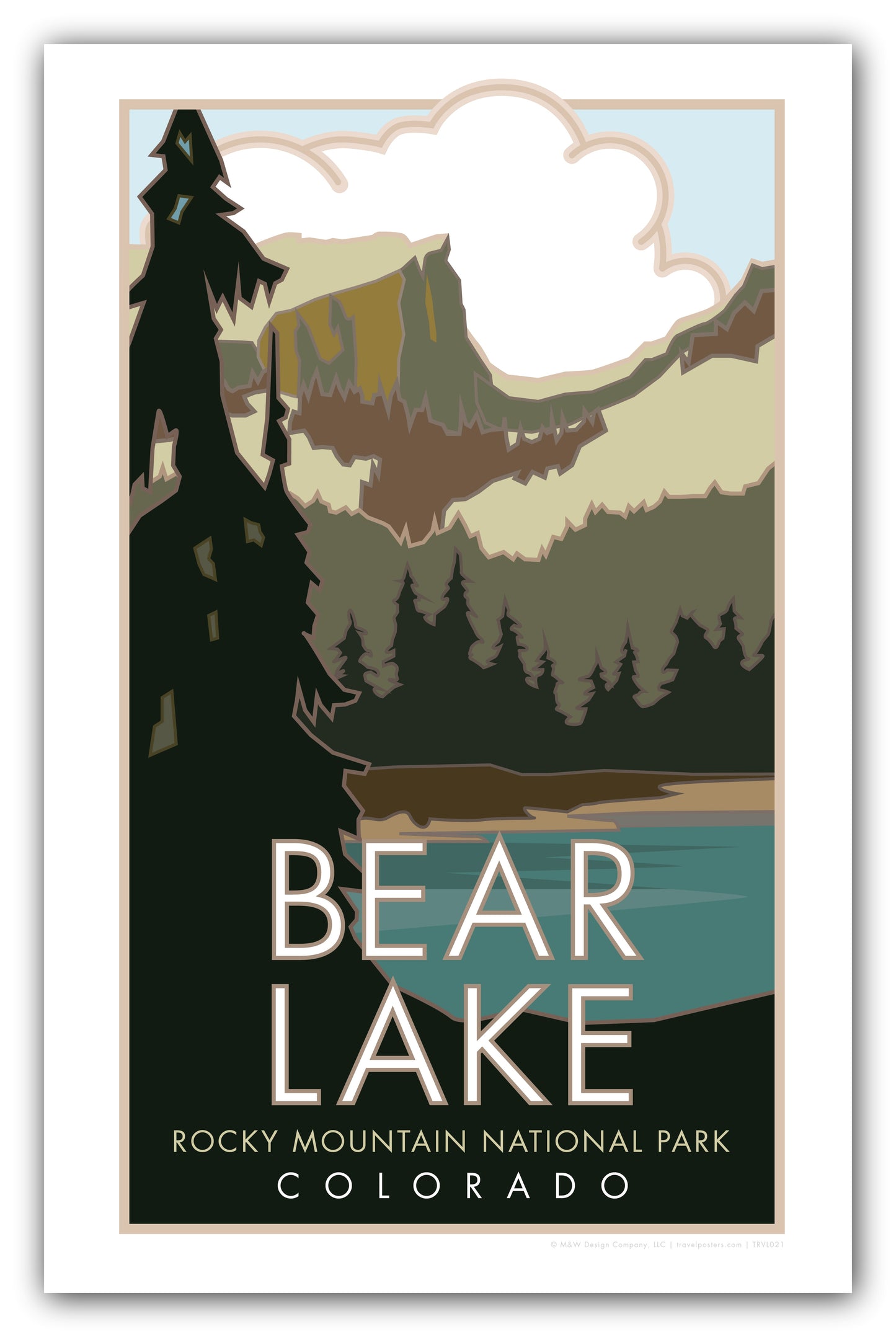 Bear Lake #2, Rocky Mountain National Park, Colorado - Poster