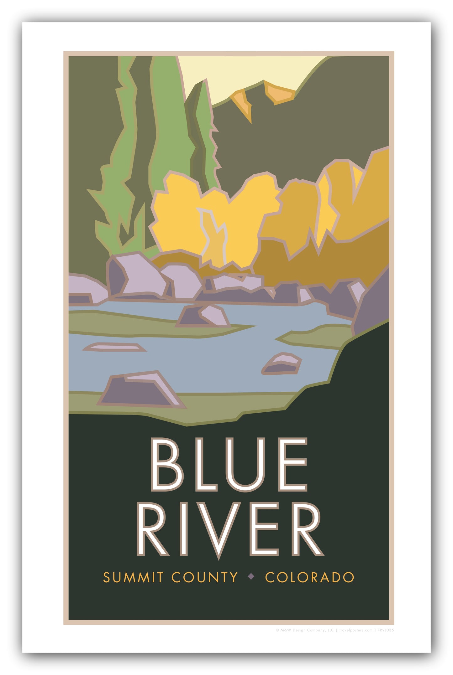 Blue River, Colorado - Poster