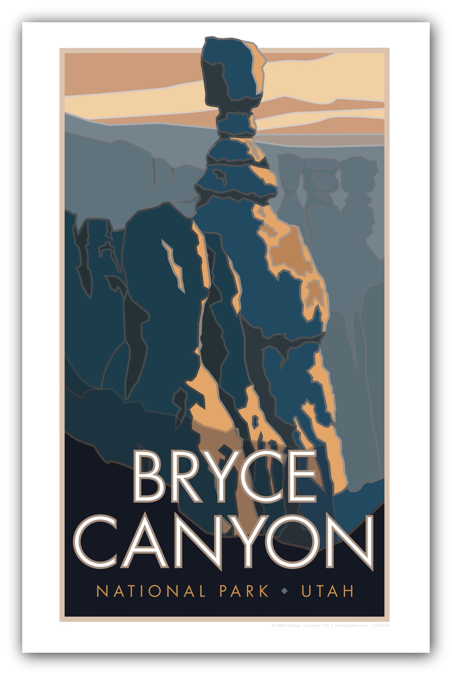 Bryce Canyon National Park, Utah (Thor's Hammer) - 8" X 24" Poster