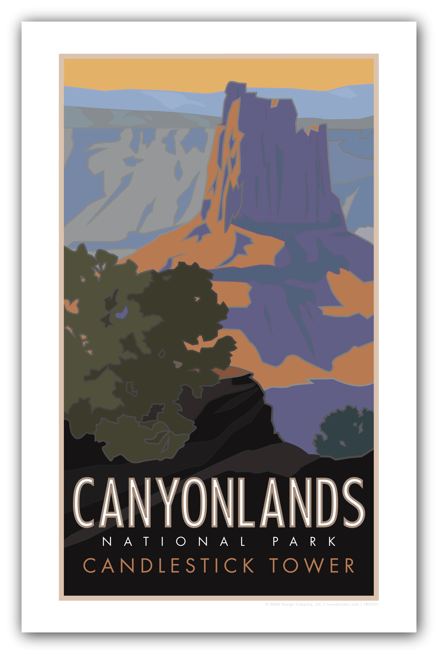 Canyonlands National Park, Utah - Candlestick Tower - Poster