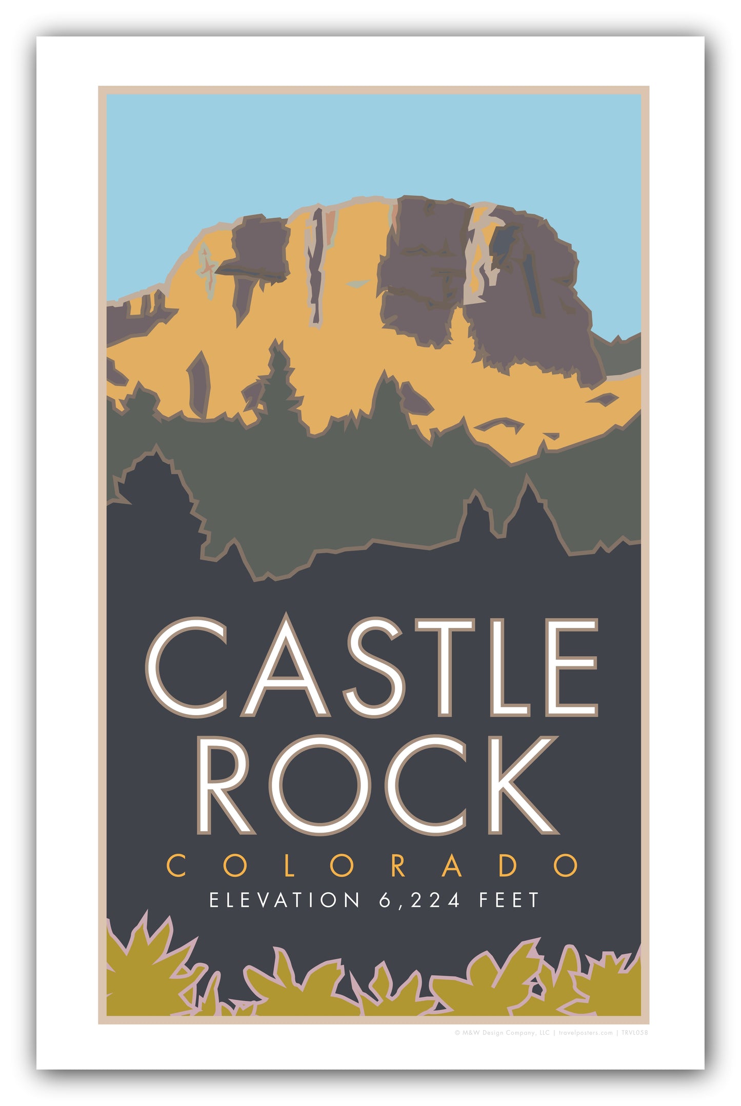 Castle Rock, Colorado - Poster