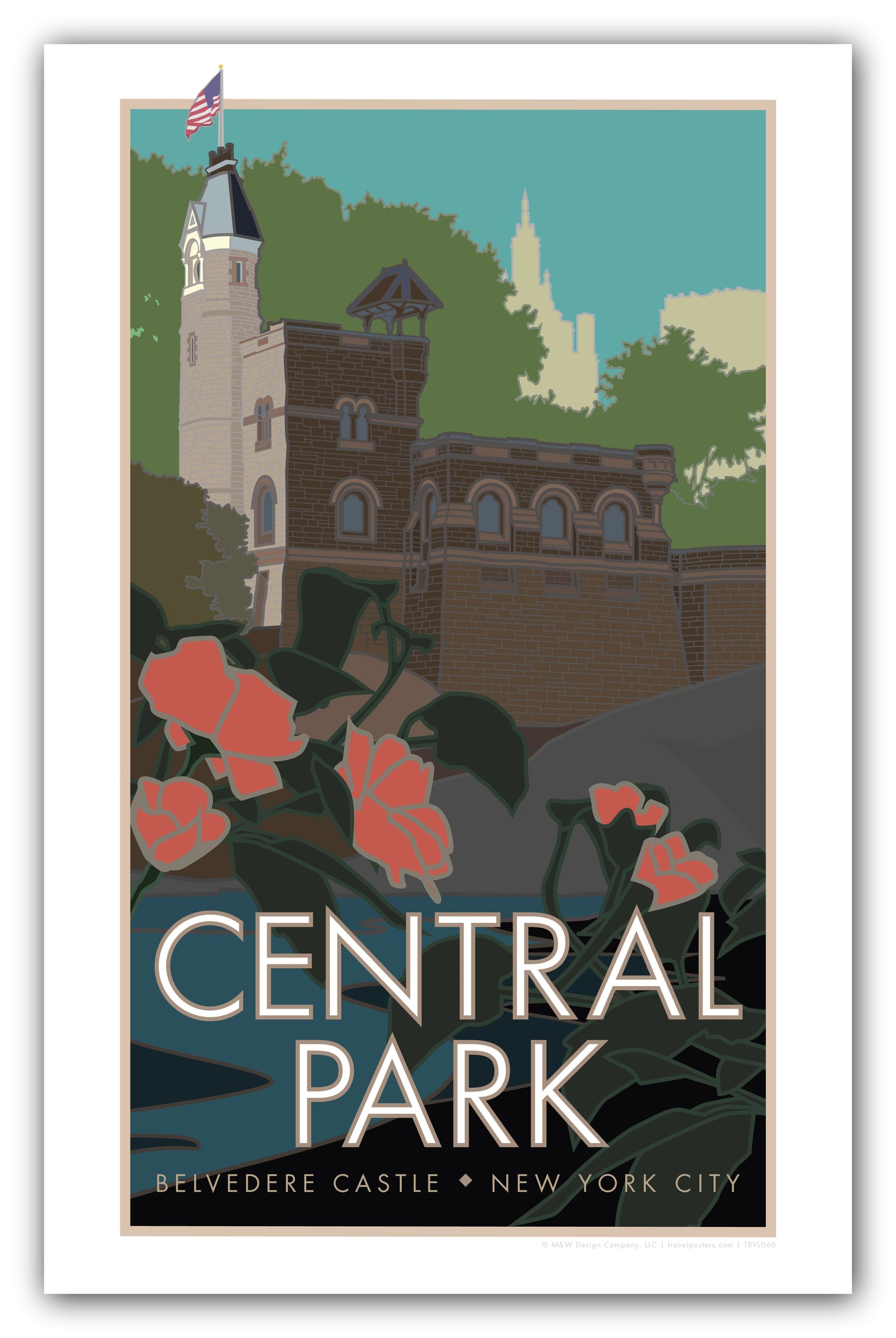 Central Park (Belvedere Castle), New York City - Poster