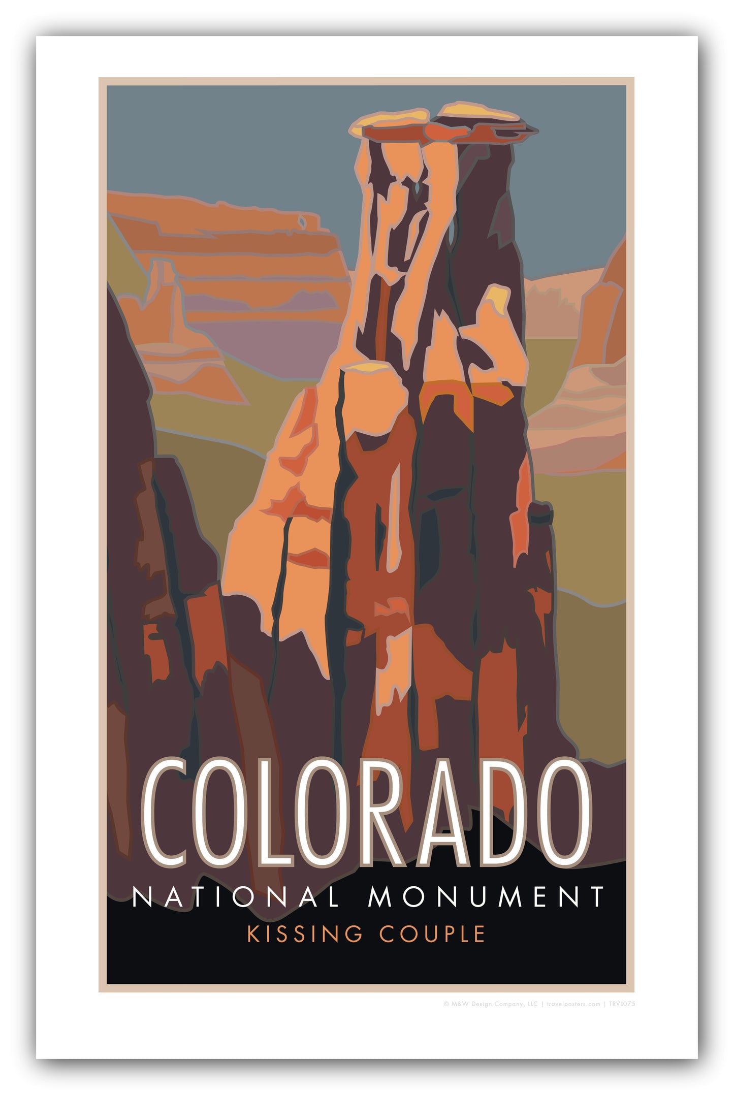 Colorado National Monument #3 (Kissing Couple) - Poster