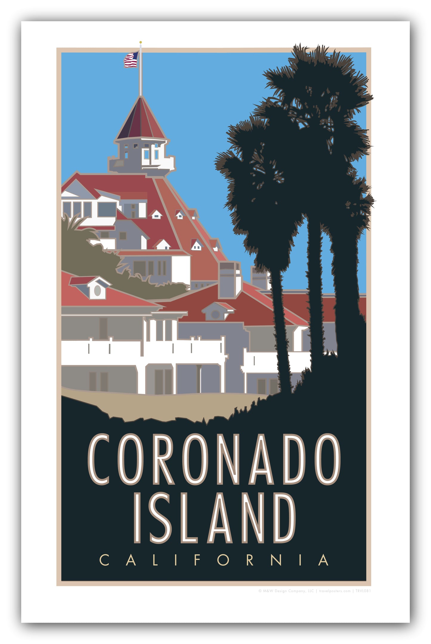 Coronado Island, California - Poster