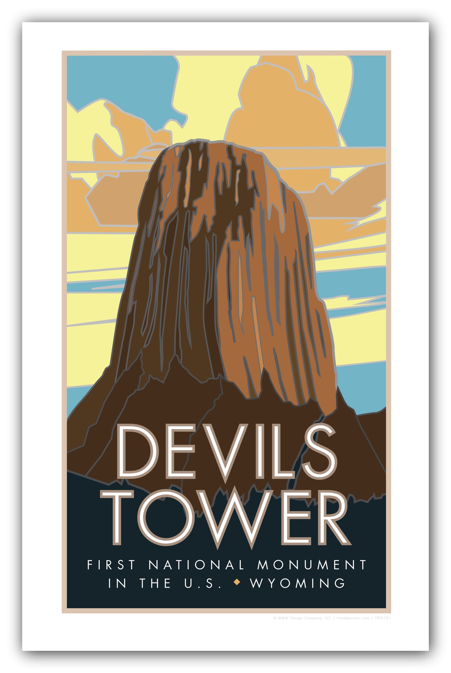 Devils Tower, Wyoming - Poster